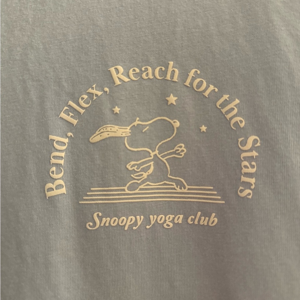 Uniqlo Snoopy Yoga Club Tshirt